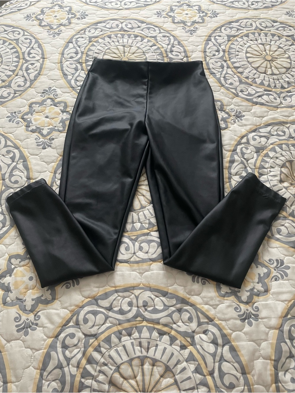 Faux leather leggings